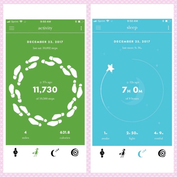 Kate Spade Glitter Activity Tracker Sleep Monitor Dark Pink Purple NWT $98 NEW - Picture 7 of 12